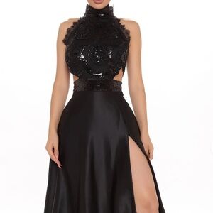 Elegant Satin Maxi Gown